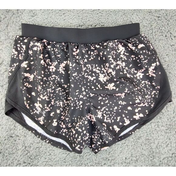 Under Armour Women's Shorts XS Heat Gear Lined Black‎ Speckled 1350198 - Picture 1 of 7